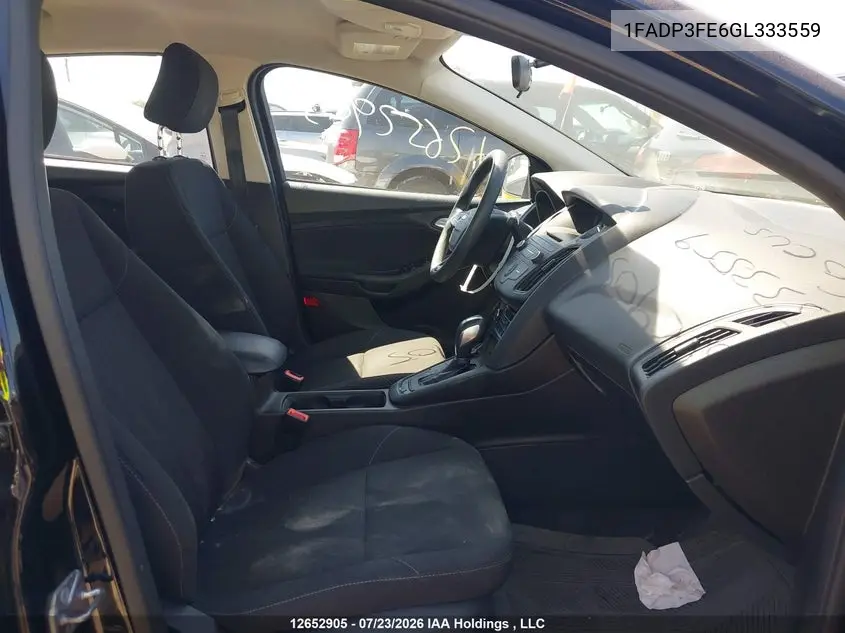 2016 FORD FOCUS VIN 1FADP3FE6GL333559 — фото 5