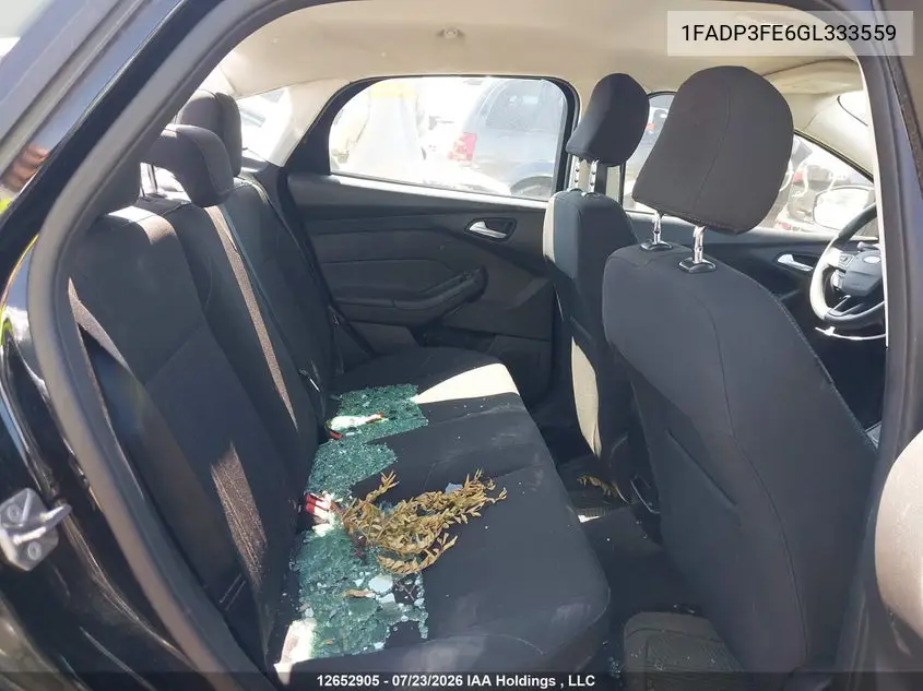 2016 FORD FOCUS VIN 1FADP3FE6GL333559 — фото 8