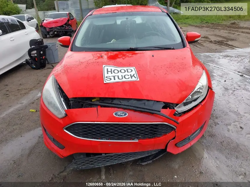 2016 FORD FOCUS VIN 1FADP3K27GL334506 — фото 10