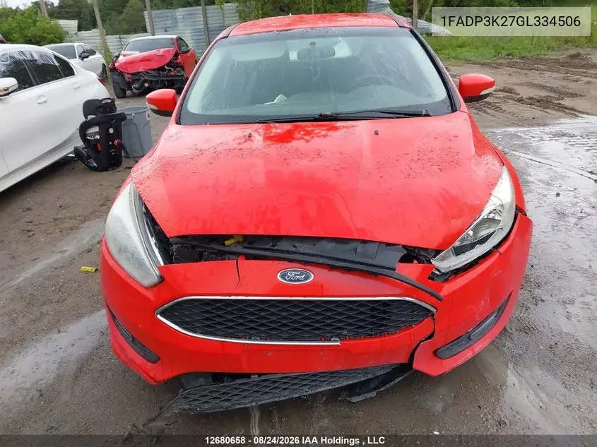 2016 FORD FOCUS VIN 1FADP3K27GL334506 — фото 12
