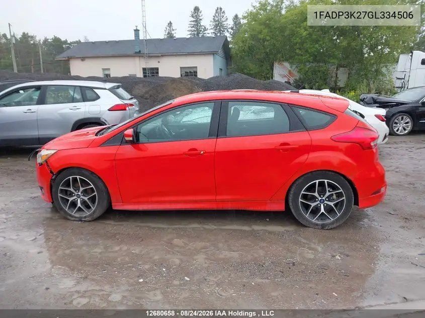 2016 FORD FOCUS VIN 1FADP3K27GL334506 — фото 14