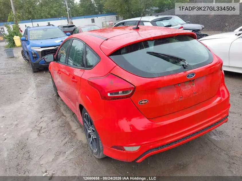 2016 FORD FOCUS VIN 1FADP3K27GL334506 — фото 3