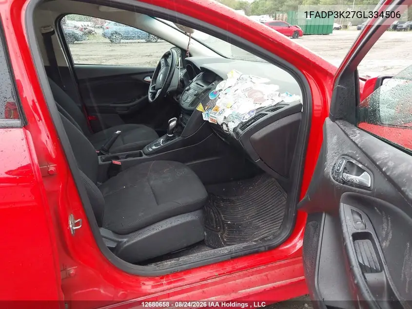 2016 FORD FOCUS VIN 1FADP3K27GL334506 — фото 5