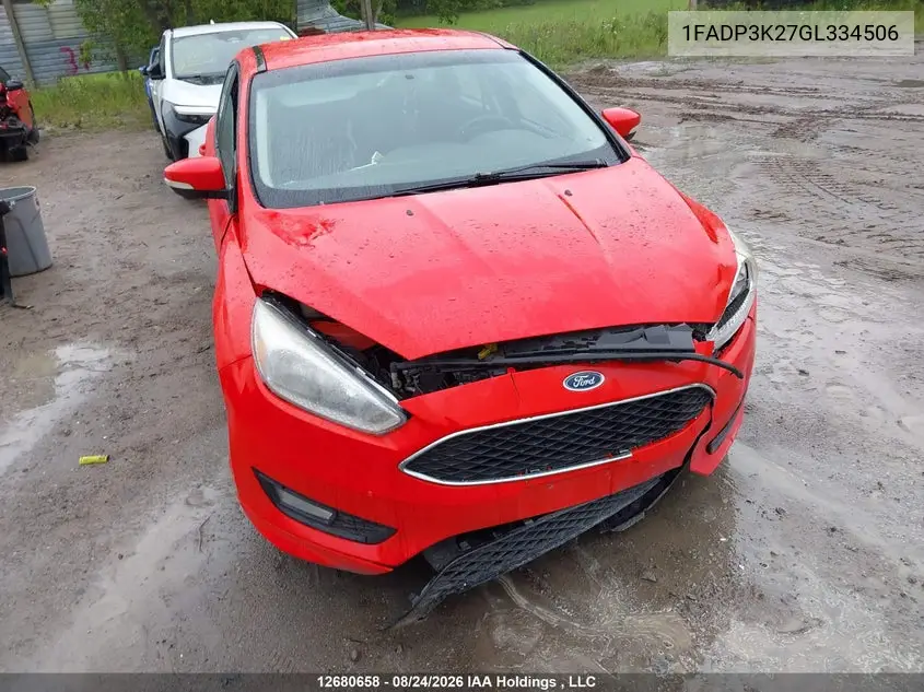 2016 FORD FOCUS VIN 1FADP3K27GL334506 — фото 6
