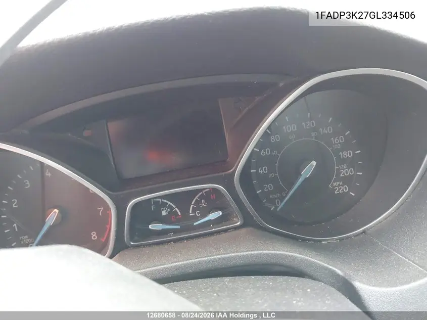 2016 FORD FOCUS VIN 1FADP3K27GL334506 — фото 7