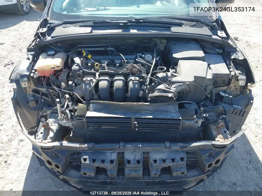 2016 FORD FOCUS VIN 1FADP3K24GL353174 — фото 10
