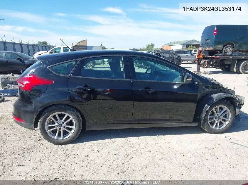 2016 FORD FOCUS VIN 1FADP3K24GL353174 — фото 14