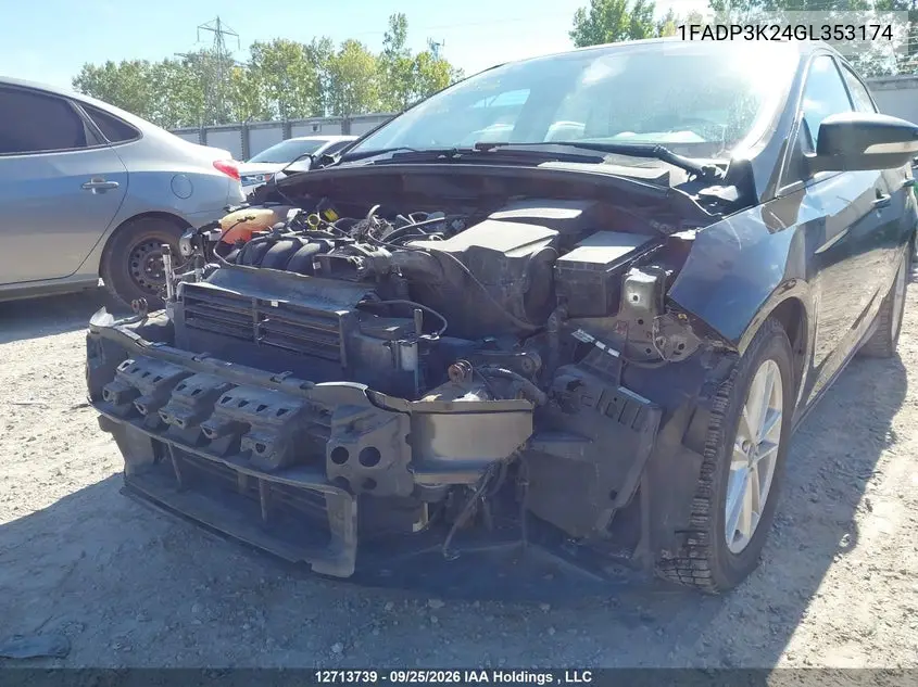 2016 FORD FOCUS VIN 1FADP3K24GL353174 — фото 6