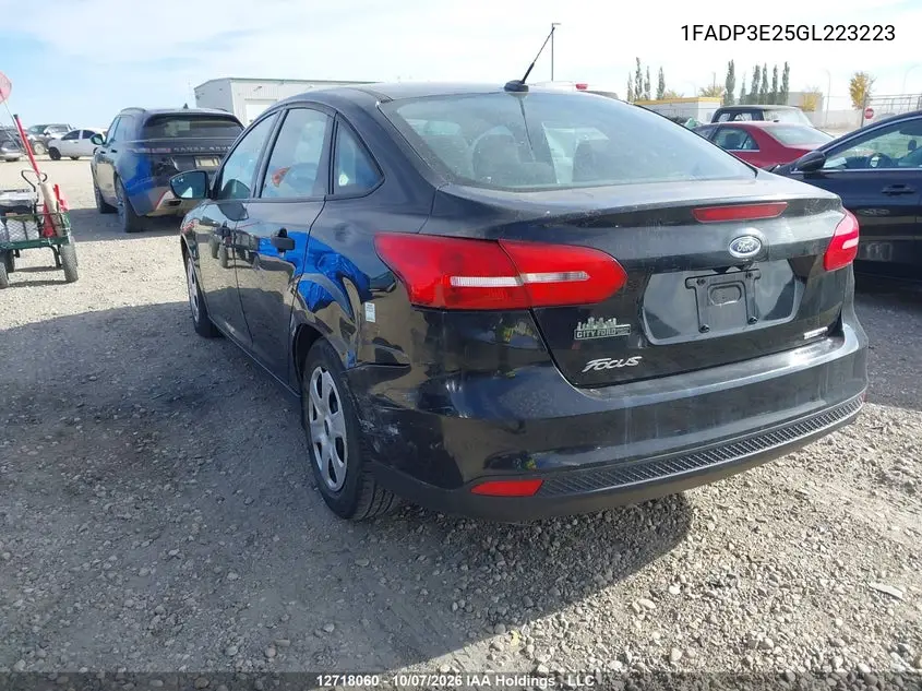 2016 FORD FOCUS VIN 1FADP3E25GL223223 — фото 3