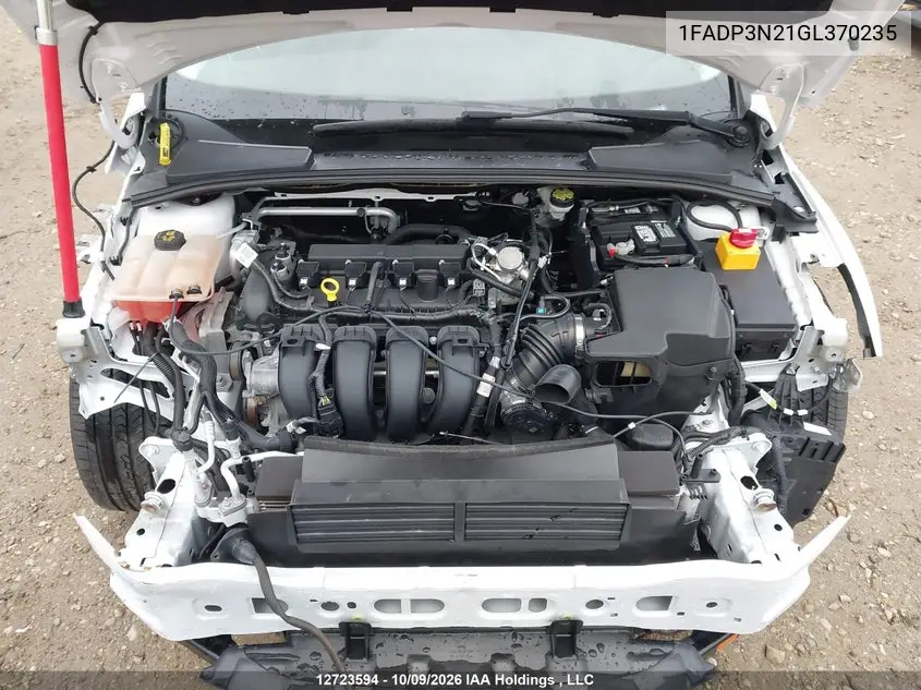 2016 FORD FOCUS VIN 1FADP3N21GL370235 — фото 10