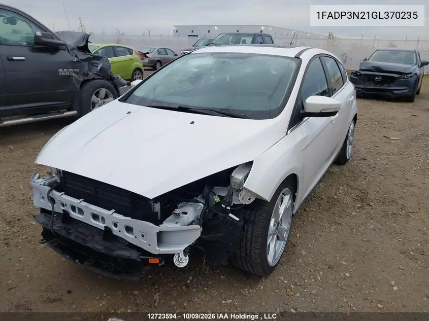 2016 FORD FOCUS VIN 1FADP3N21GL370235 — фото 2
