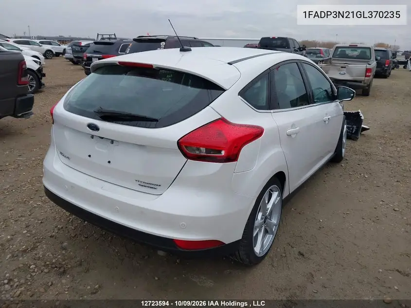 2016 FORD FOCUS VIN 1FADP3N21GL370235 — фото 4