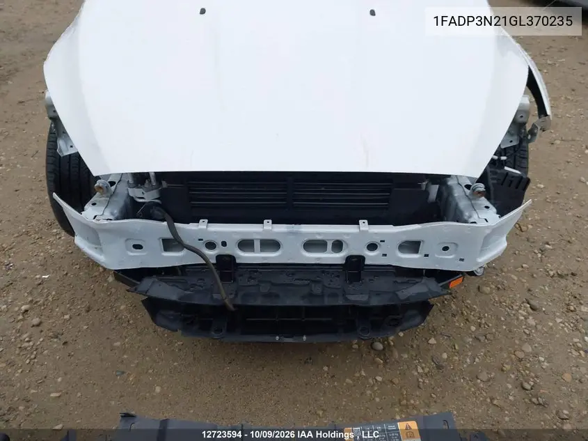 2016 FORD FOCUS VIN 1FADP3N21GL370235 — фото 6