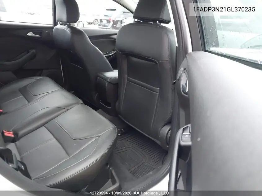 2016 FORD FOCUS VIN 1FADP3N21GL370235 — фото 8