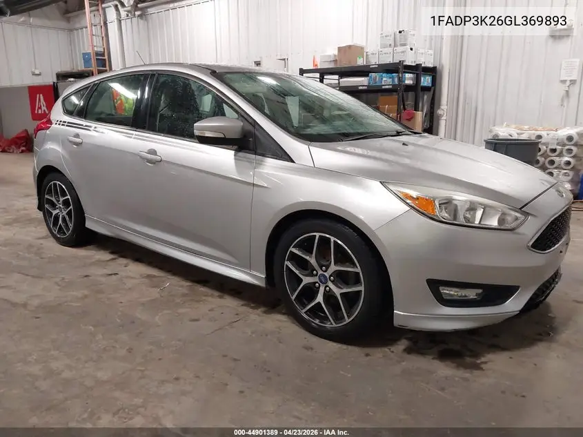 FORD FOCUS 2016, VIN 1FADP3K26GL369893