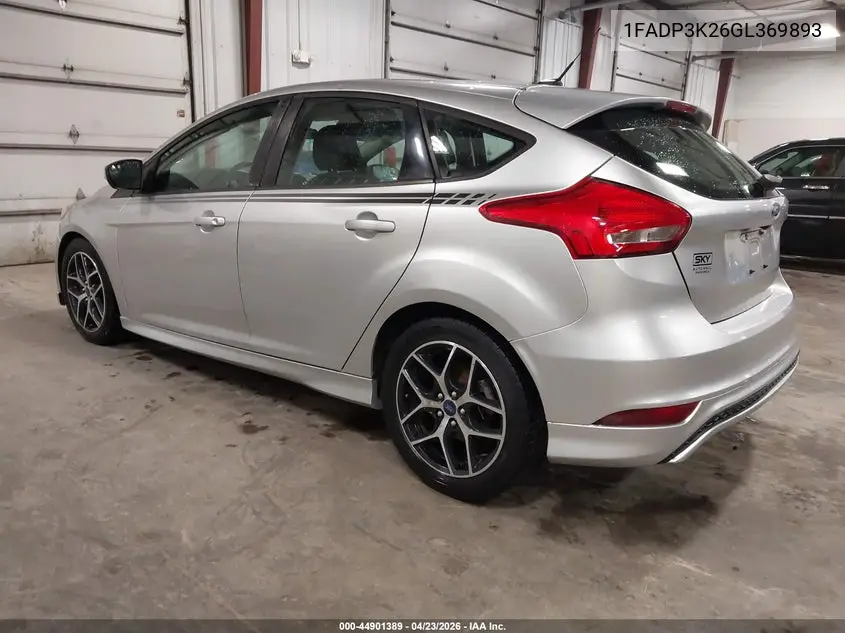 2016 FORD FOCUS VIN 1FADP3K26GL369893 — фото 3