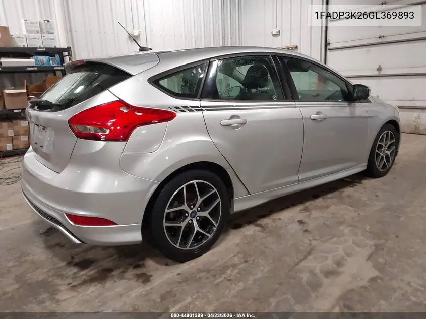 2016 FORD FOCUS VIN 1FADP3K26GL369893 — фото 4
