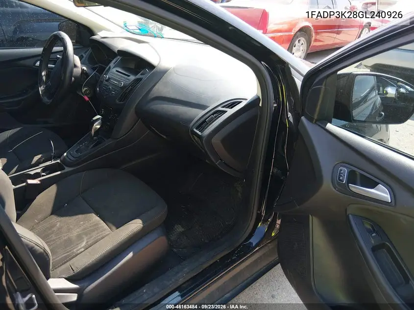 2016 FORD FOCUS VIN 1FADP3K28GL240926 — фото 5