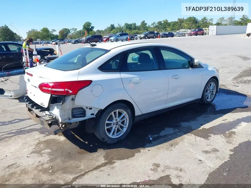 2016 FORD FOCUS VIN 1FADP3F21GL389639 — фото 4