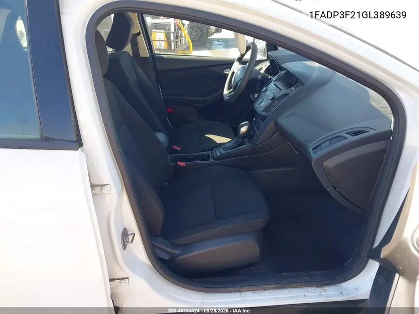 2016 FORD FOCUS VIN 1FADP3F21GL389639 — фото 5