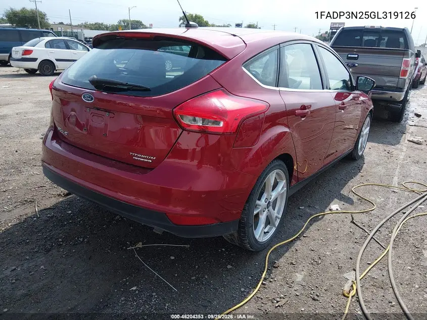 2016 FORD FOCUS VIN 1FADP3N25GL319126 — фото 4