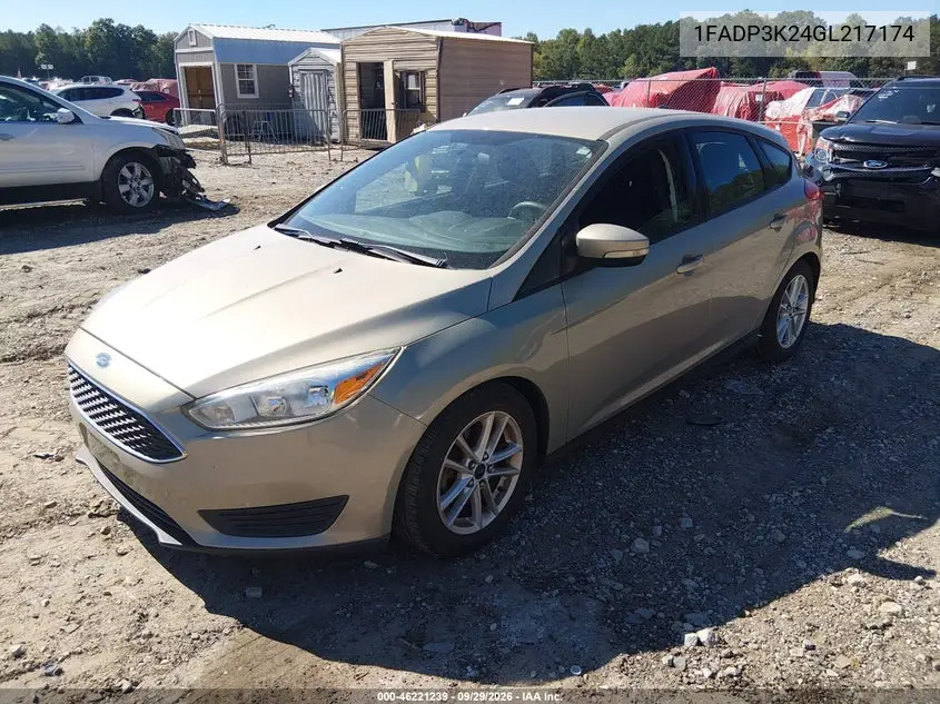 2016 FORD FOCUS VIN 1FADP3K24GL217174 — фото 2