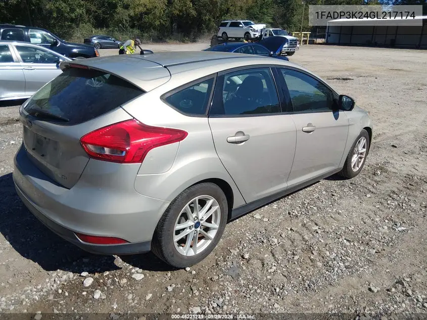 2016 FORD FOCUS VIN 1FADP3K24GL217174 — фото 4