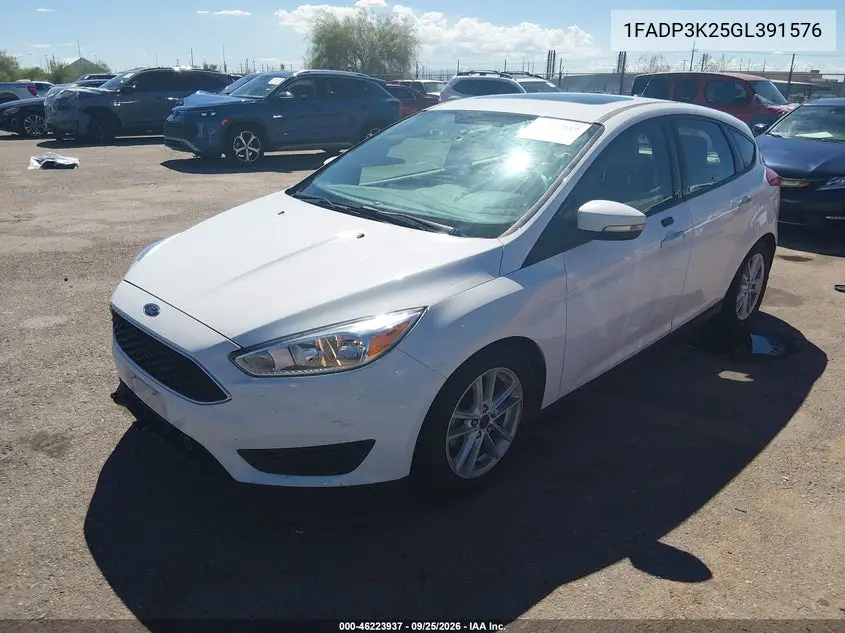2016 FORD FOCUS VIN 1FADP3K25GL391576 — фото 2