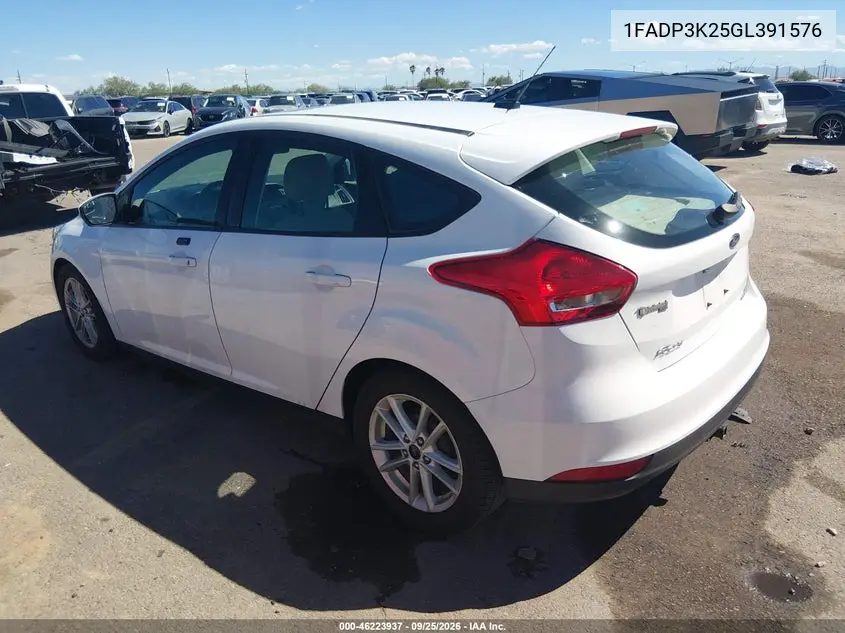 2016 FORD FOCUS VIN 1FADP3K25GL391576 — фото 3