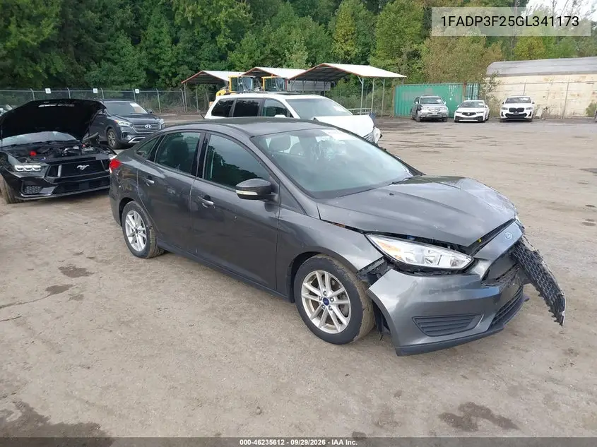 FORD FOCUS 2016, VIN 1FADP3F25GL341173