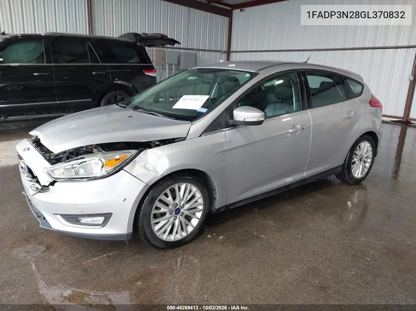 2016 FORD FOCUS VIN 1FADP3N28GL370832 — фото 2