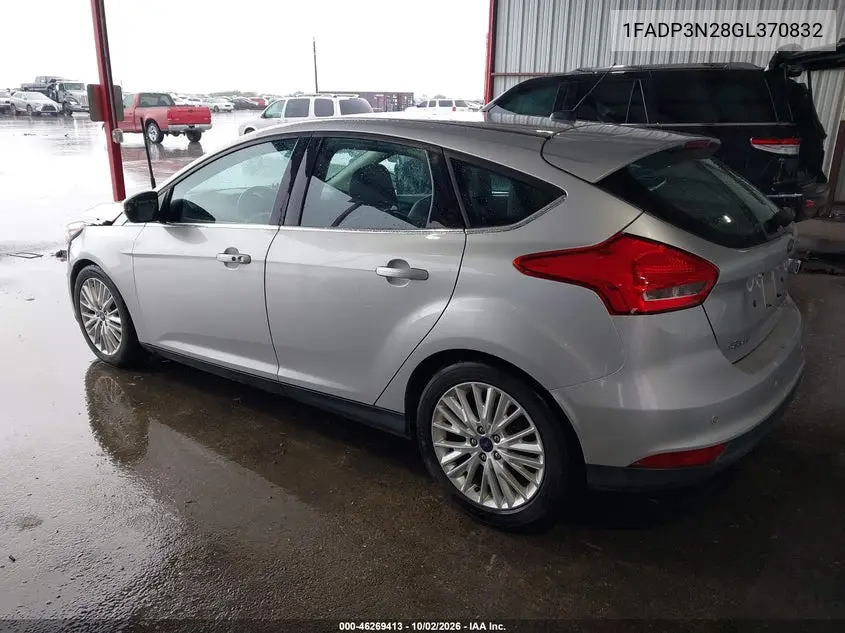 2016 FORD FOCUS VIN 1FADP3N28GL370832 — фото 3