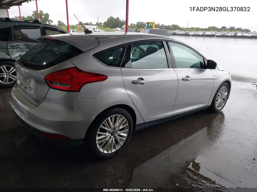 2016 FORD FOCUS VIN 1FADP3N28GL370832 — фото 4