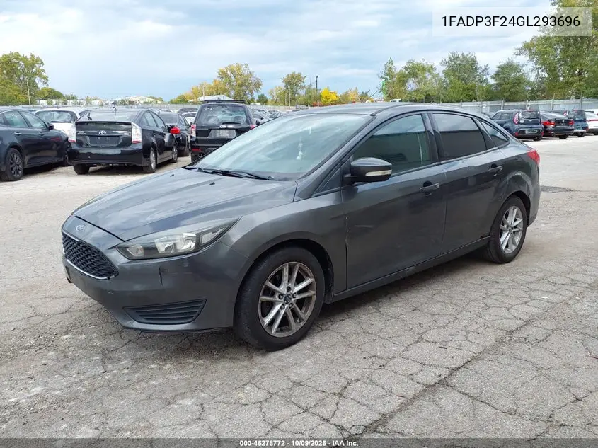 2016 FORD FOCUS VIN 1FADP3F24GL293696 — фото 2