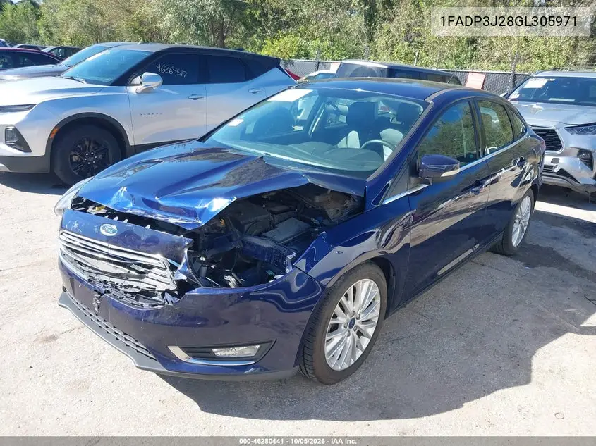 2016 FORD FOCUS VIN 1FADP3J28GL305971 — фото 2