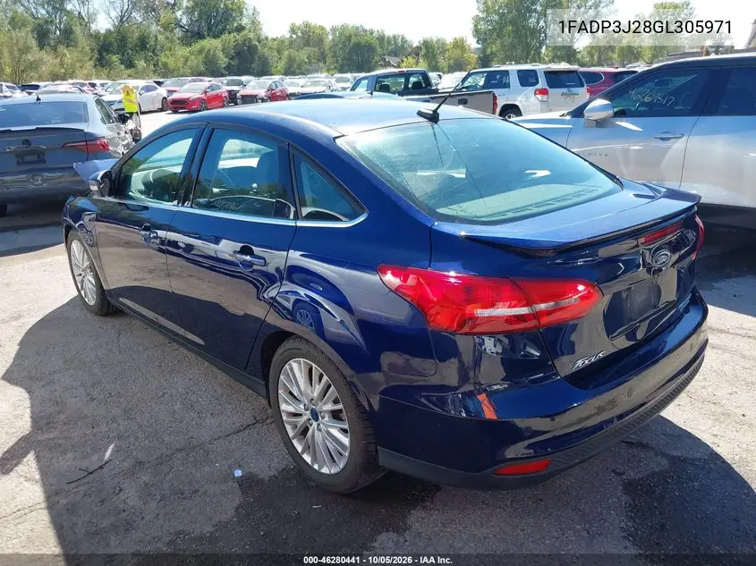 2016 FORD FOCUS VIN 1FADP3J28GL305971 — фото 3