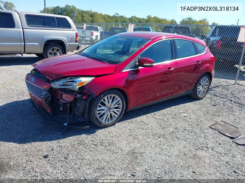 2016 FORD FOCUS VIN 1FADP3N2XGL318134 — фото 2