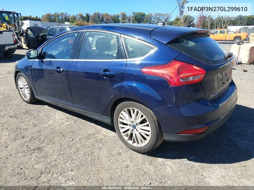 2016 FORD FOCUS VIN 1FADP3N27GL299610 — фото 3
