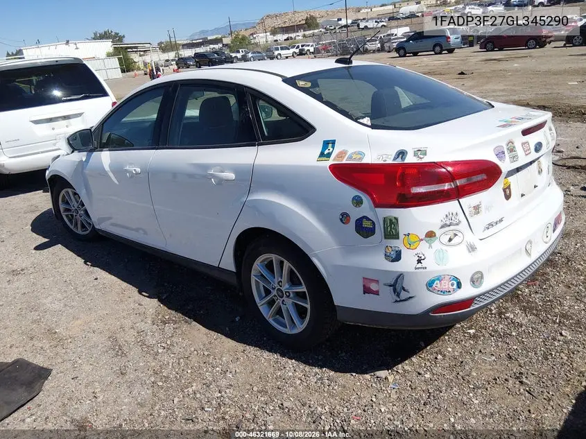 2016 FORD FOCUS VIN 1FADP3F27GL345290 — фото 3