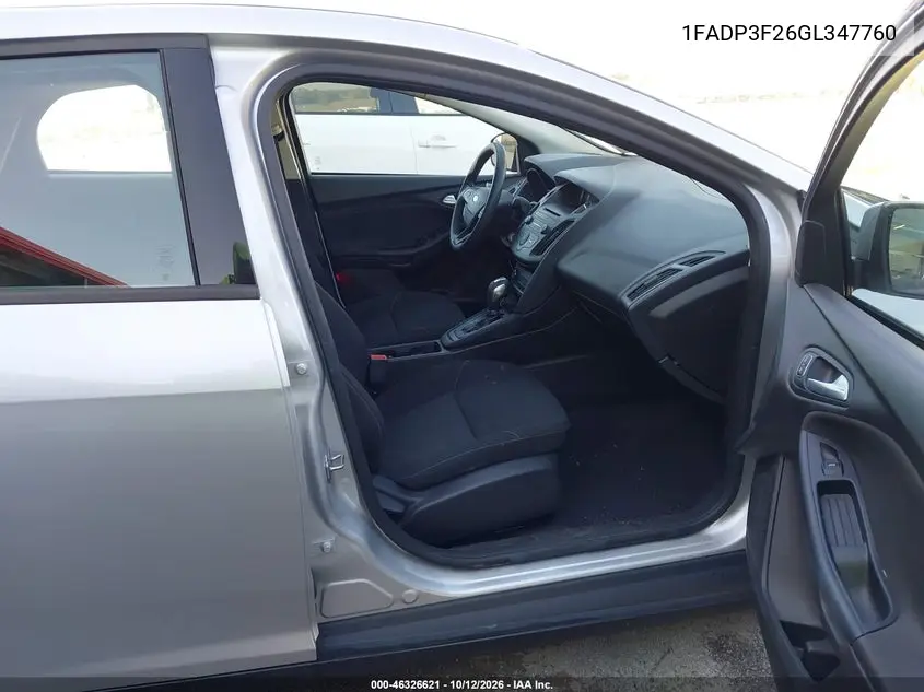 2016 FORD FOCUS VIN 1FADP3F26GL347760 — фото 5