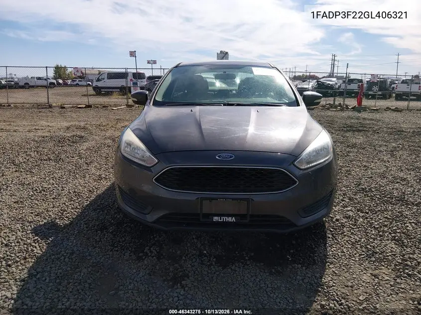 2016 FORD FOCUS VIN 1FADP3F22GL406321 — фото 12