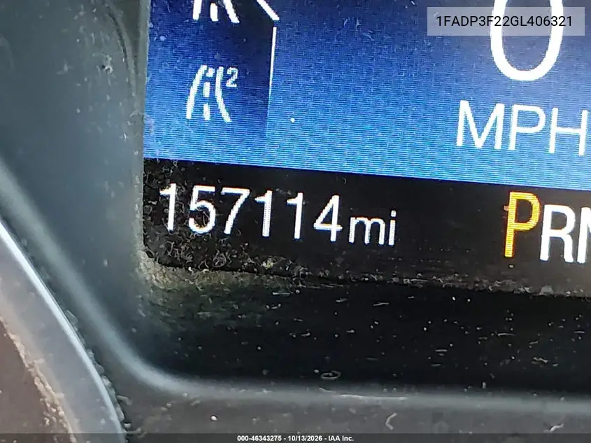 2016 FORD FOCUS VIN 1FADP3F22GL406321 — фото 15