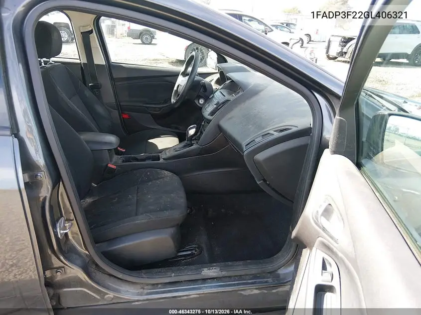 2016 FORD FOCUS VIN 1FADP3F22GL406321 — фото 5