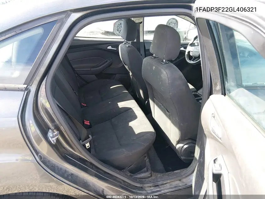 2016 FORD FOCUS VIN 1FADP3F22GL406321 — фото 8