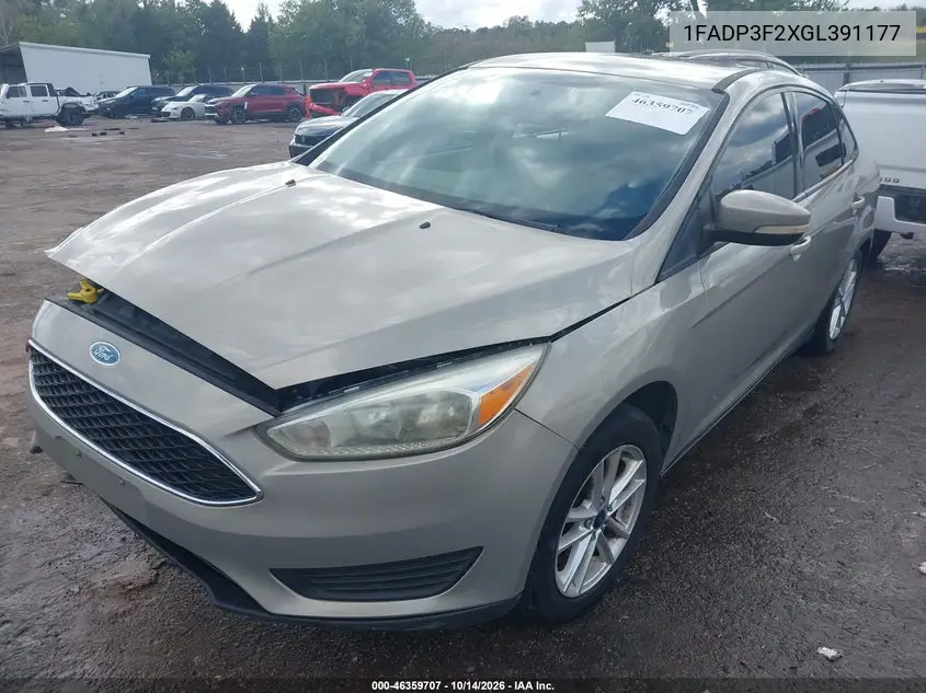 2016 FORD FOCUS VIN 1FADP3F2XGL391177 — фото 2