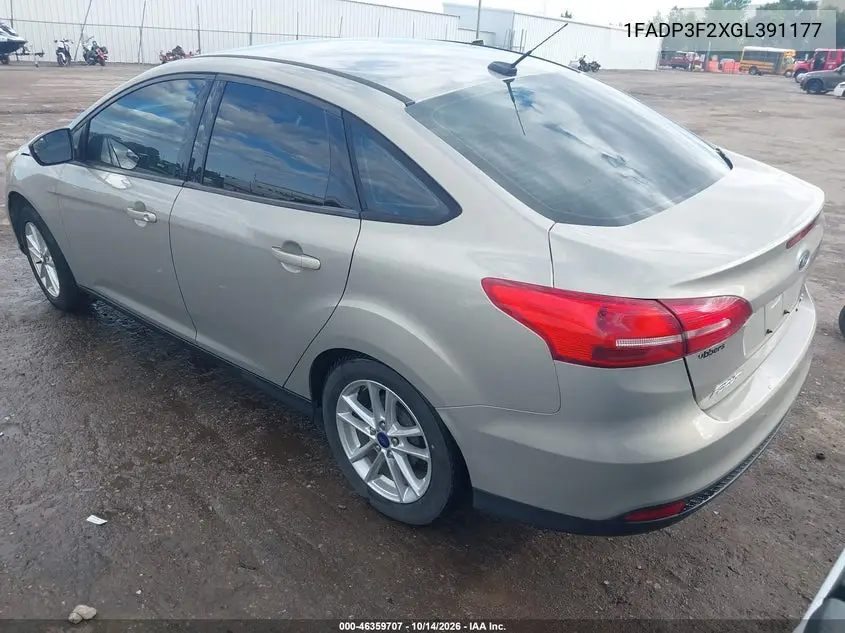 2016 FORD FOCUS VIN 1FADP3F2XGL391177 — фото 3
