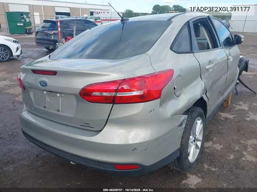2016 FORD FOCUS VIN 1FADP3F2XGL391177 — фото 4