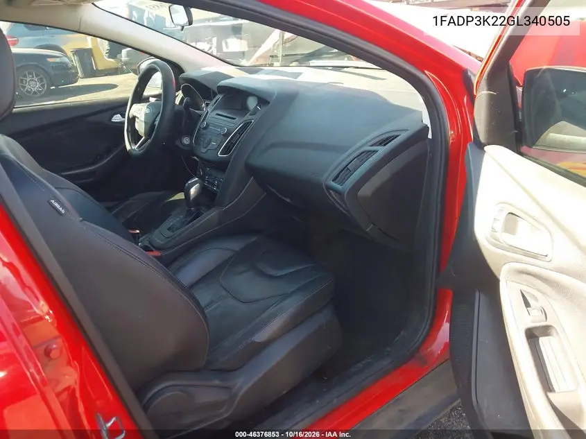 2016 FORD FOCUS VIN 1FADP3K22GL340505 — фото 5