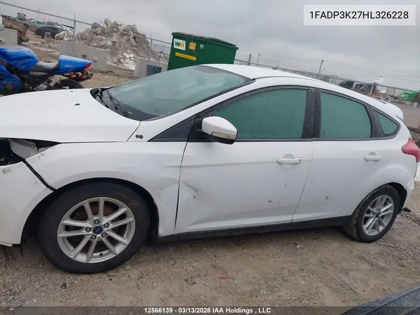 2017 FORD FOCUS VIN 1FADP3K27HL326228 — фото 15