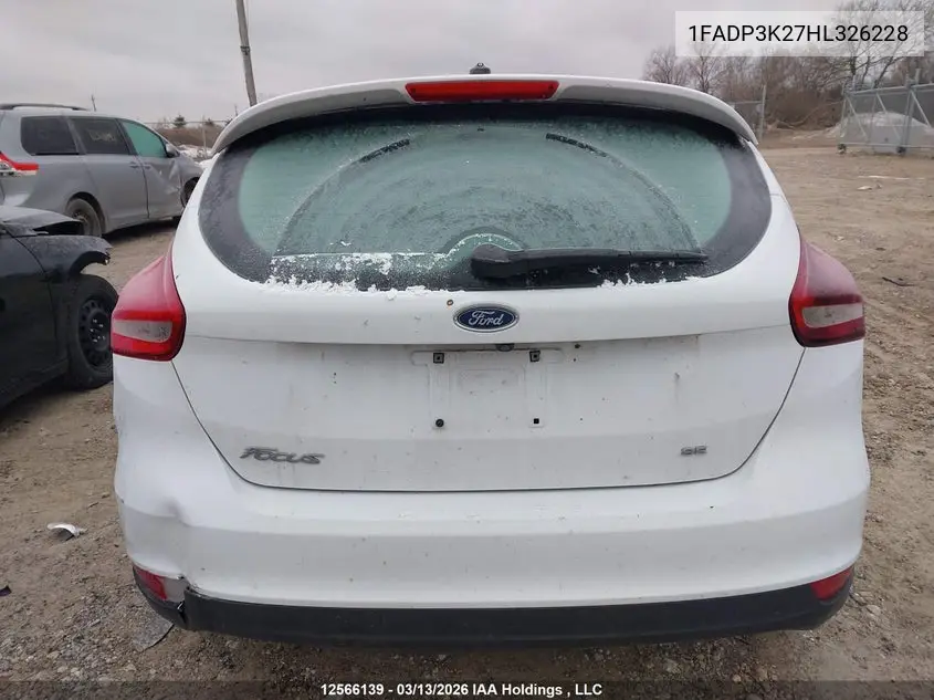 2017 FORD FOCUS VIN 1FADP3K27HL326228 — фото 17
